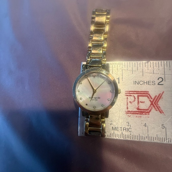 Kate Spade New York Gramercy Mini Gold-Tone Stainless Steel Watch MOP 1YRU0145